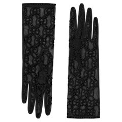 Gucci Tulle Gloves with GG Motif (Small) 432086