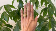 Gucci Turquoise 18k Yellow Gold Ouroboros Snake Ring