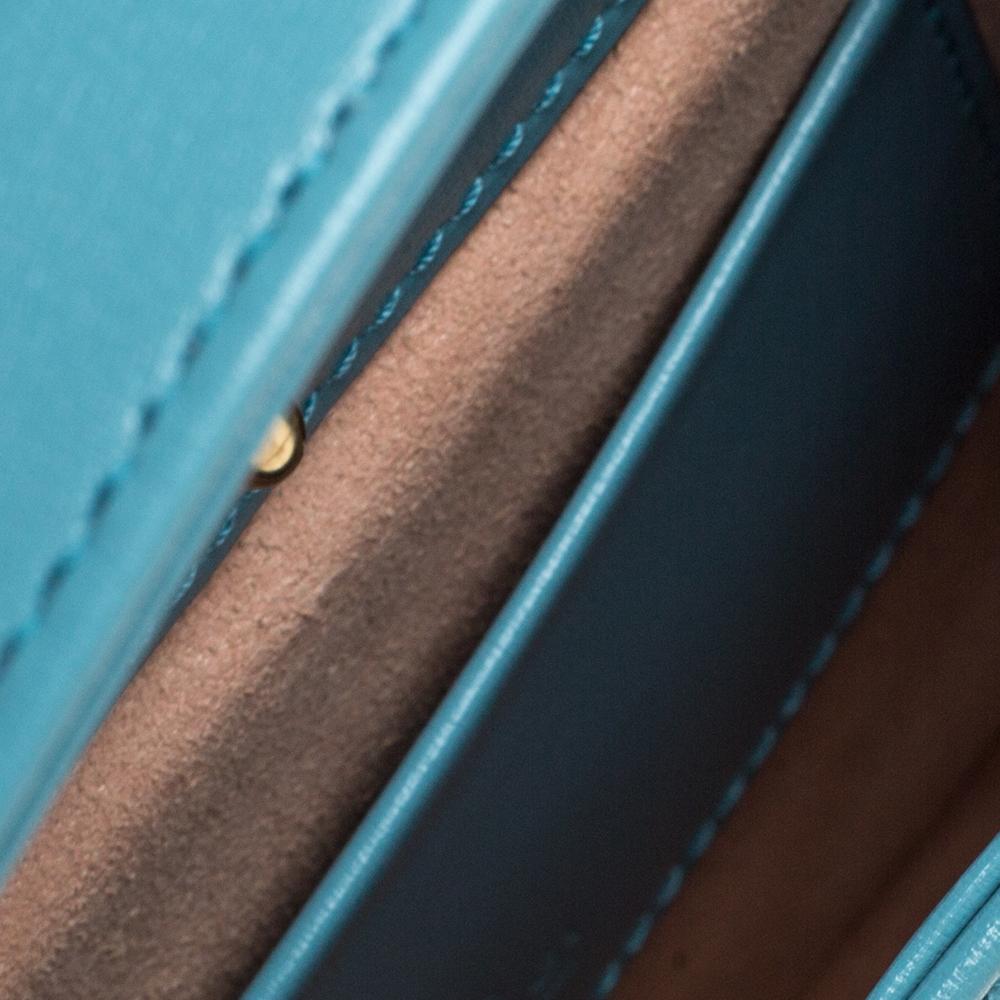 Gucci Turquoise Leather Mini 1961 Jackie Hobo 4