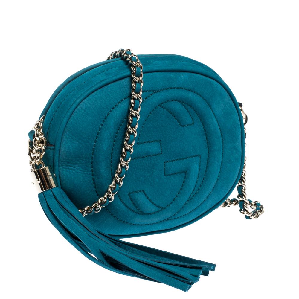 turquoise leather crossbody bag