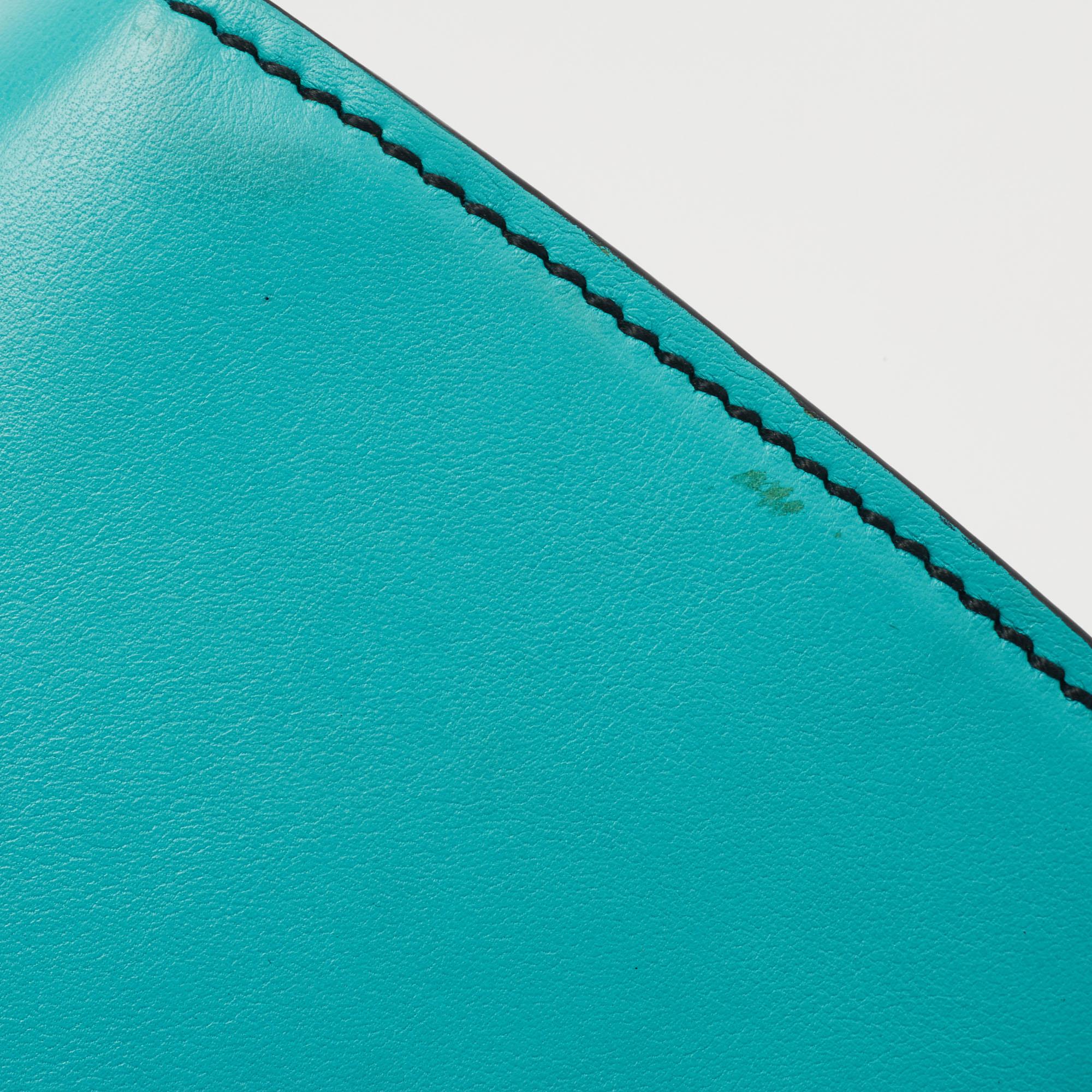 Gucci Turquoise Leather Small Emily Shoulder Bag 3