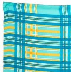 Gucci Turquoise Printed Silk Scarf