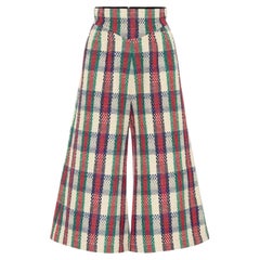 Gucci Tweed Culotte Trousers in Iconic Tricolour 