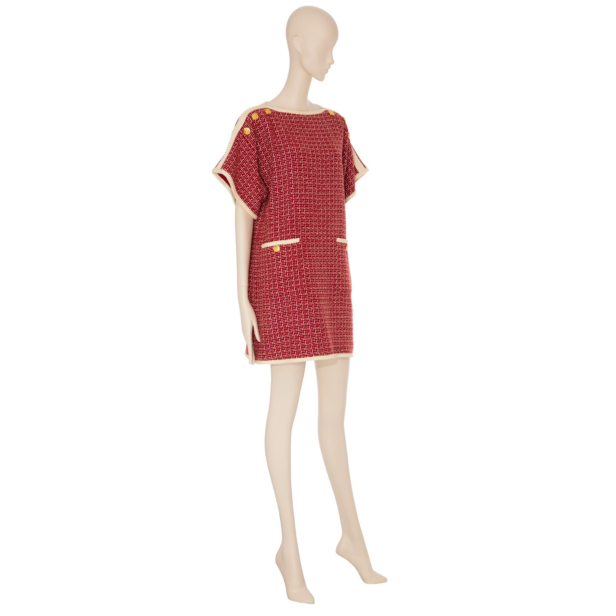  

Gucci Tweed Red And Off-White Tunic Dress 

Brand:

Gucci

Product:

Tweed Red & Off-White Tunic Dress

Size:

38 It

Colour:

Red & Off-White

Material

46% Wool, 31% Acrylic, 16% Polyester, 6% Polyamide, 1% Viscose

Condition:

Pristine; New Or