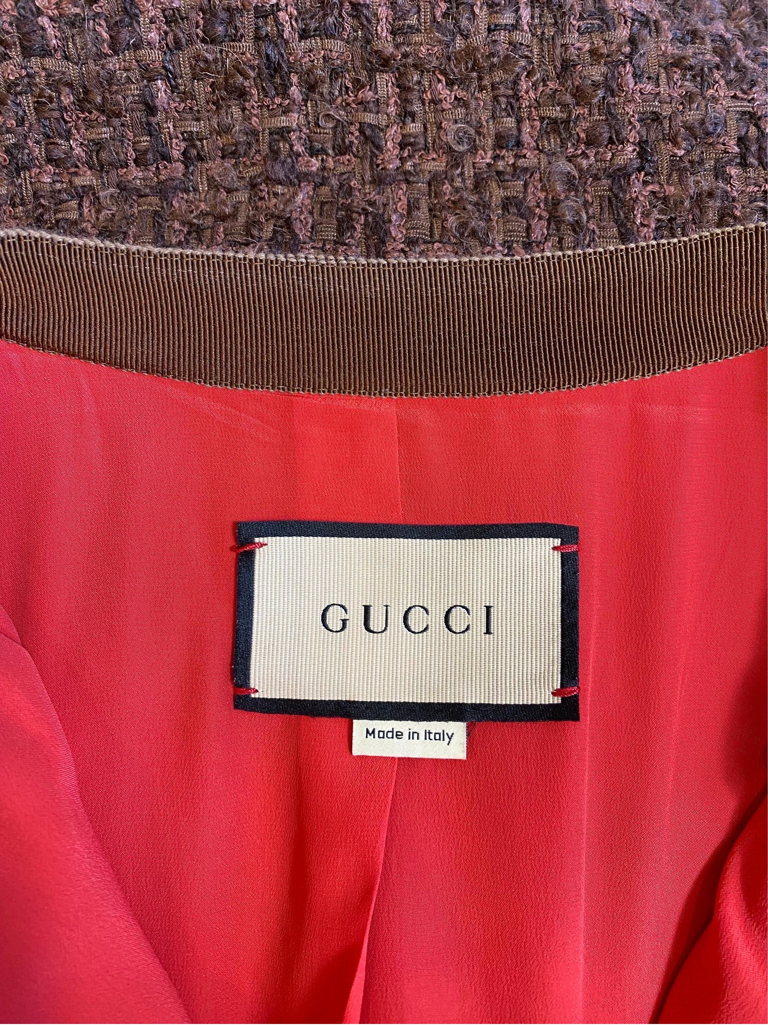 Gucci tweed wool Jacket For Sale 2