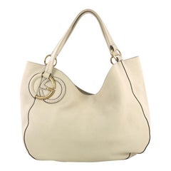 Gucci Twill Shoulder Bag Leather