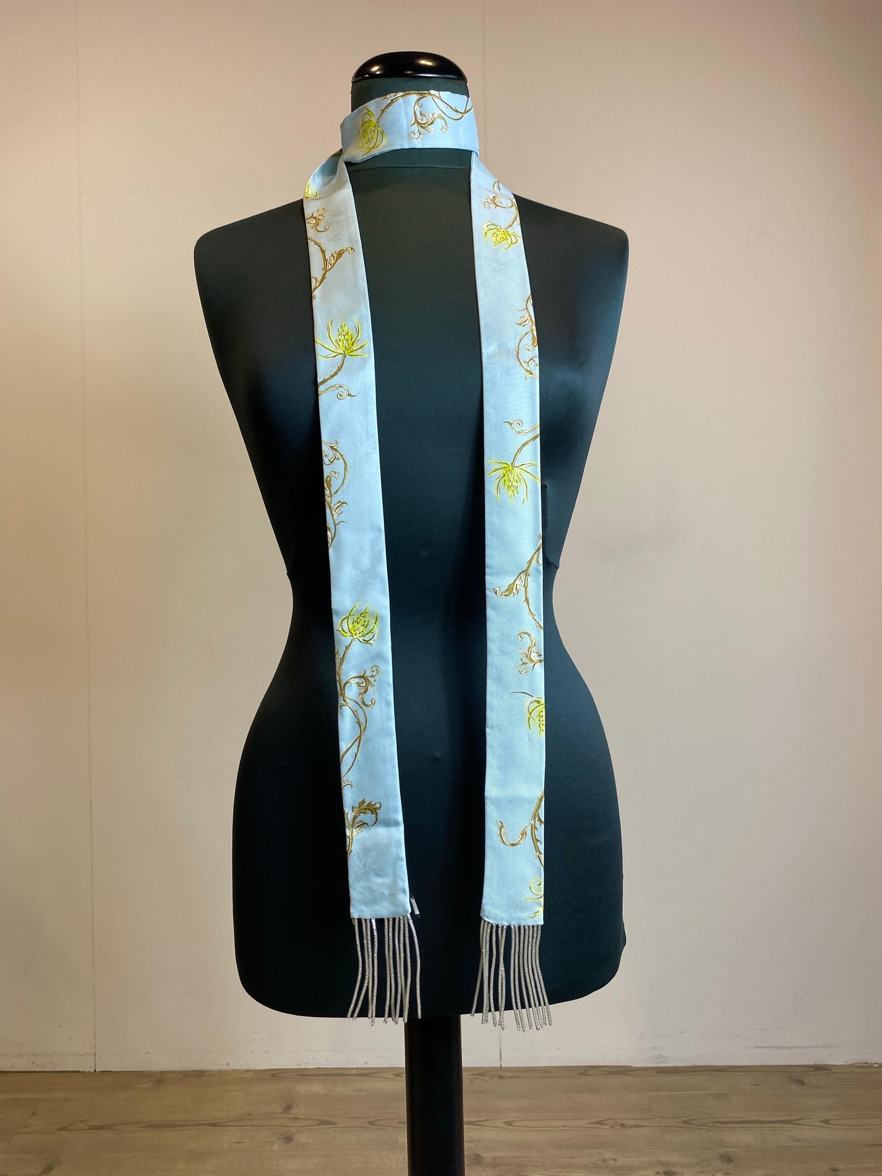 Blue Gucci twilly foulard