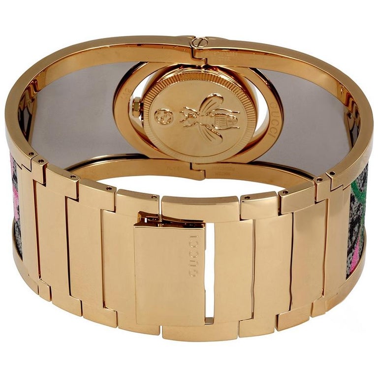 Gucci Twirl Bloom Gold Twirling Dial Watch YA112443 For Sale  display picture 1