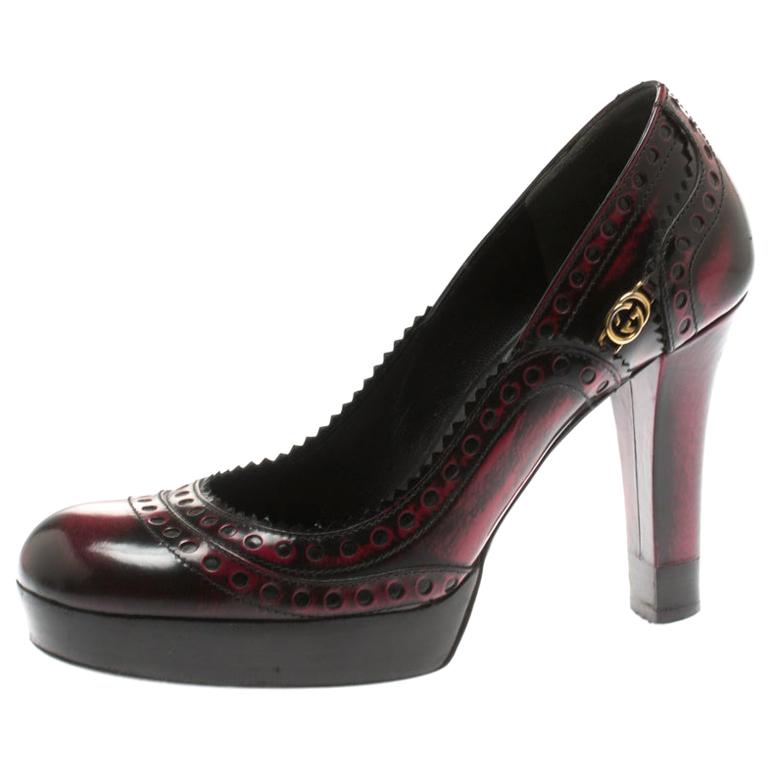 gucci block heel