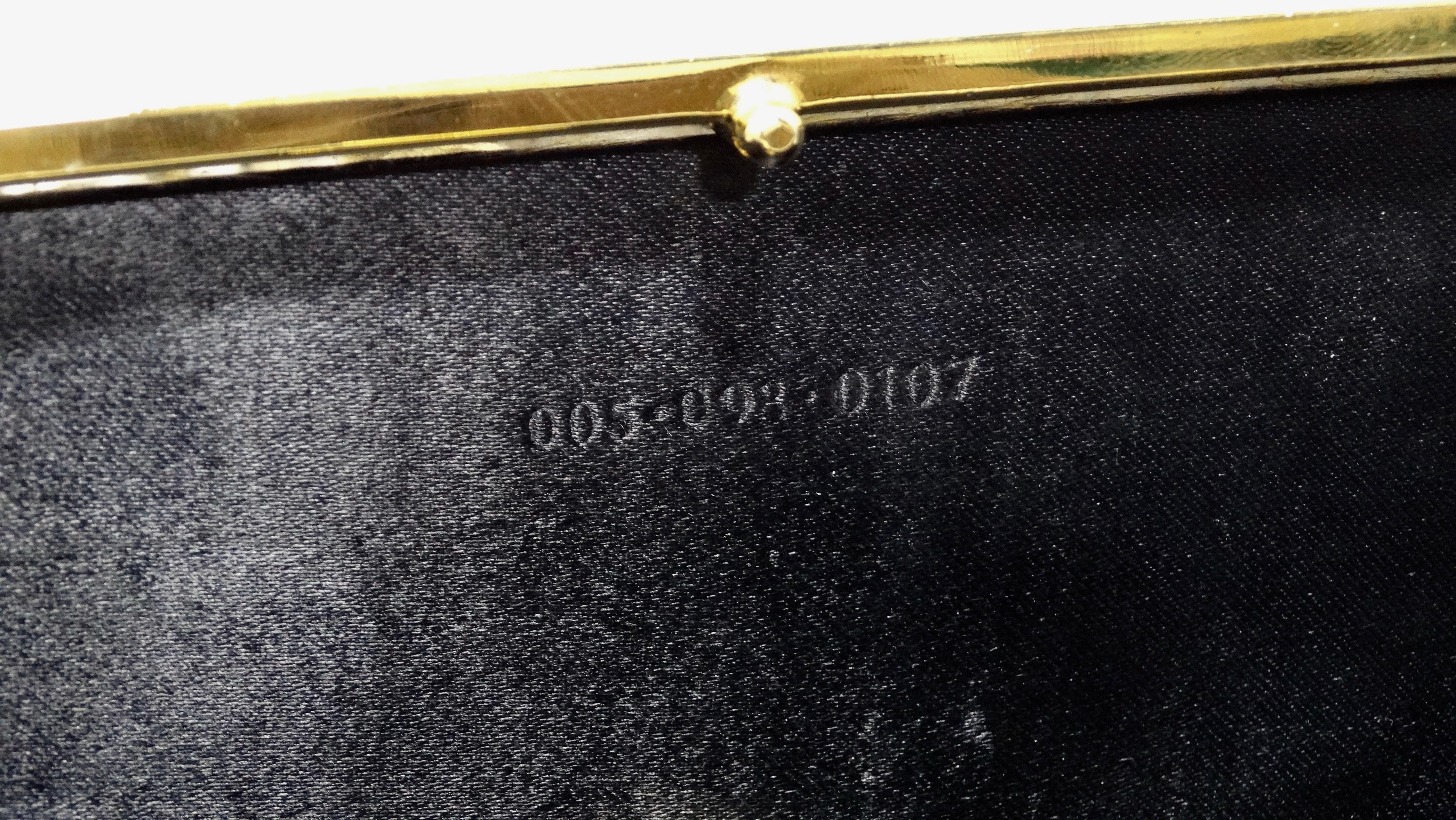 Gucci Two-Tone Crocodile Embossed Clutch 4