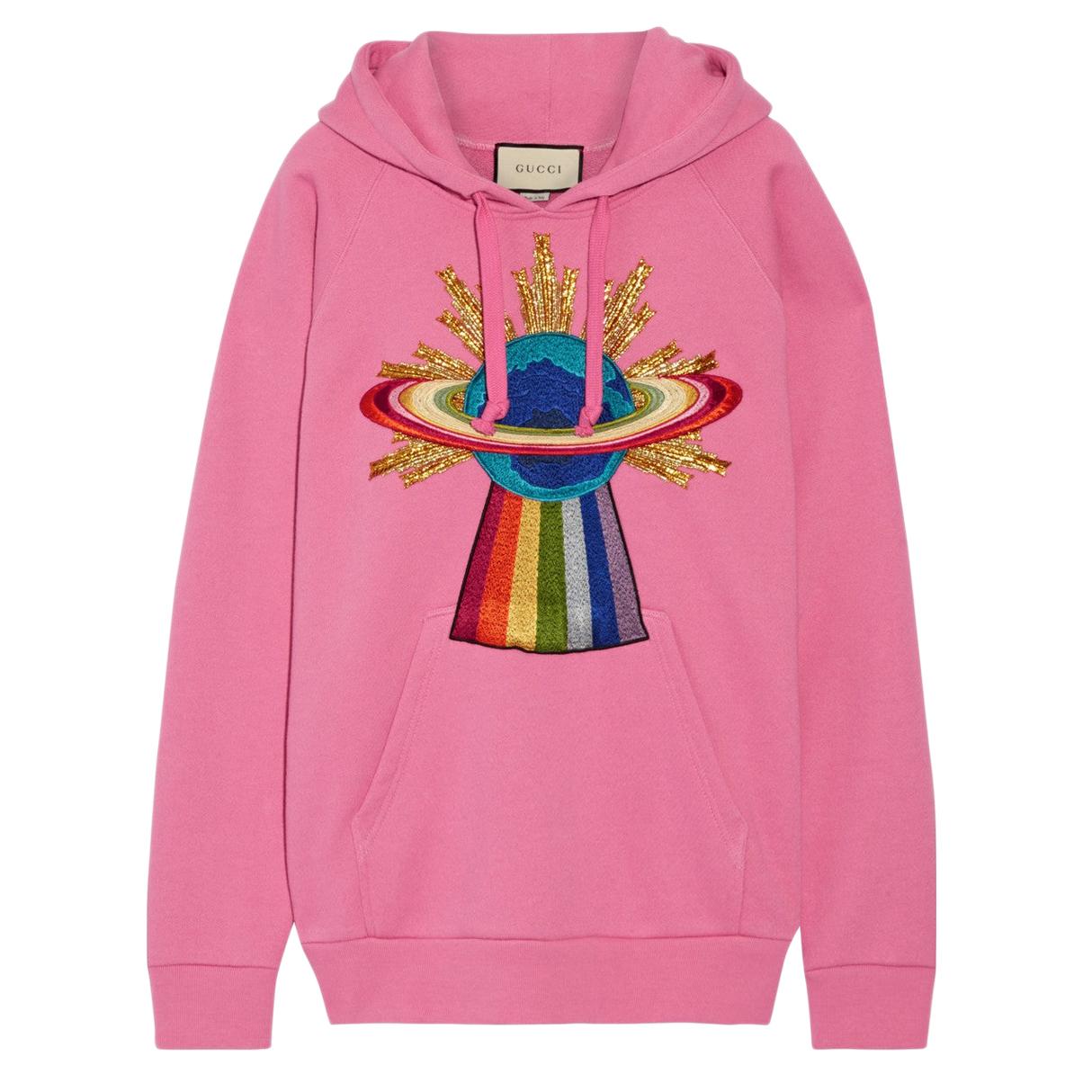 Gucci UFO Appliquéd Cotton-Jersey Hoodie at 1stDibs | gucci ufo hoodie, ufo  gucci, gucci ufo sweater