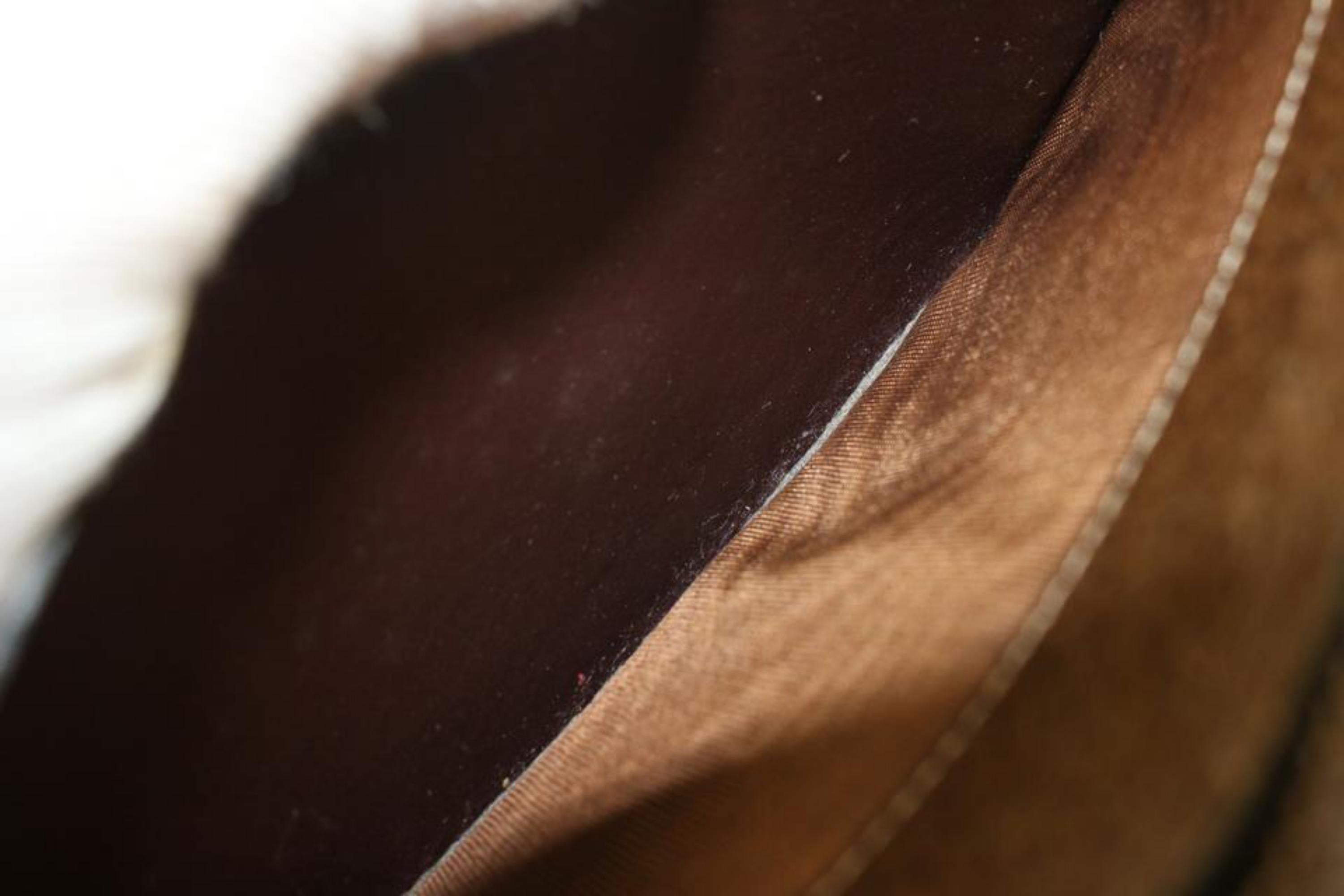 Gucci Ultra Rare Brown Leder Sherry Web Runde Brieftasche Clutch 91g719s im Angebot 5