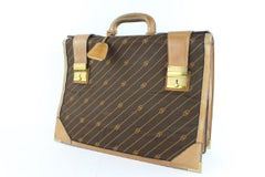 Gucci (Ultra Raro) Monogram Luggage 4gz1126 Tote in tela marrone