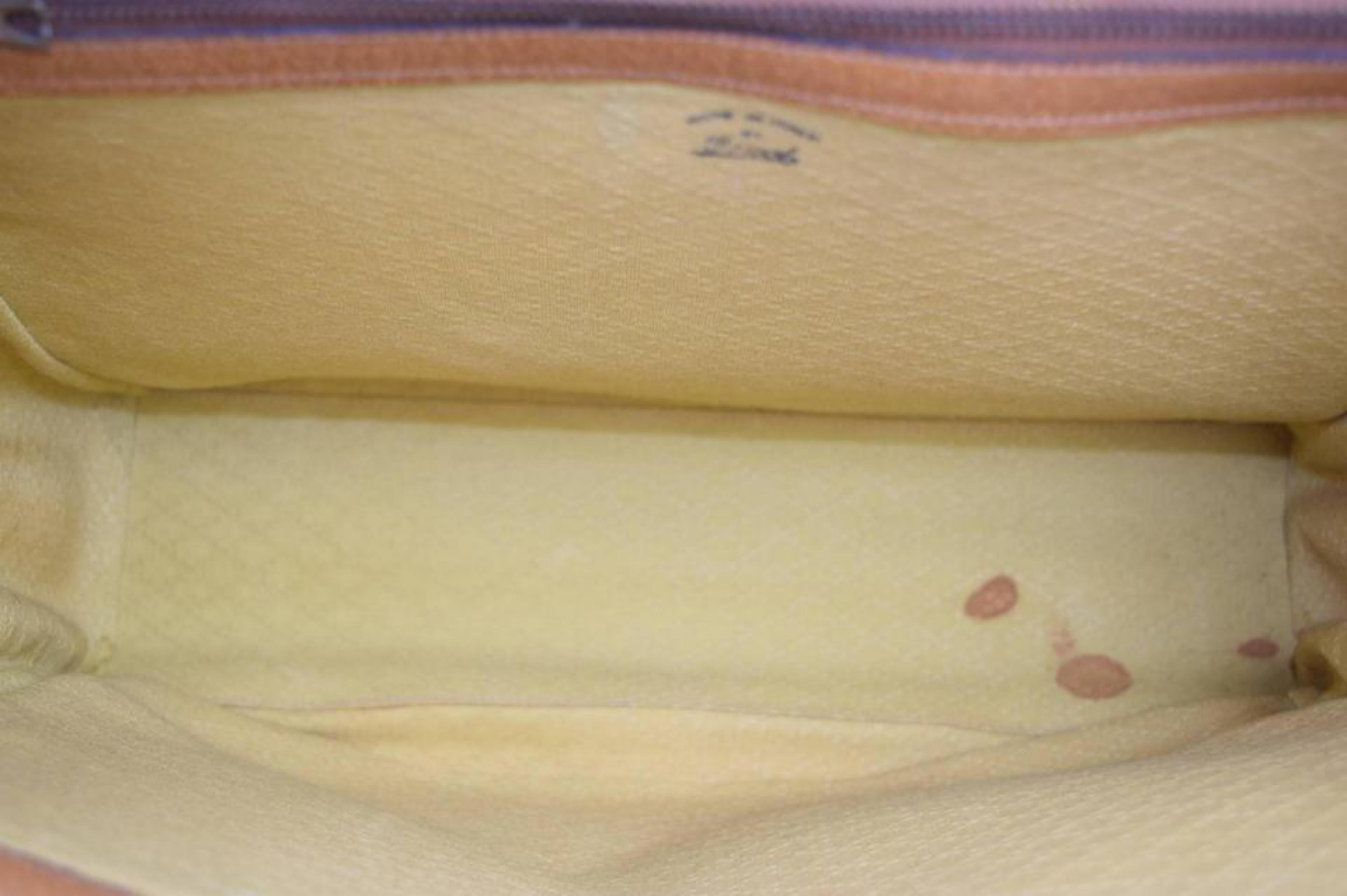 Gucci (Ultra Rare) Vintage Web Messenger 867947 Brown Canvas Shoulder Bag For Sale 6