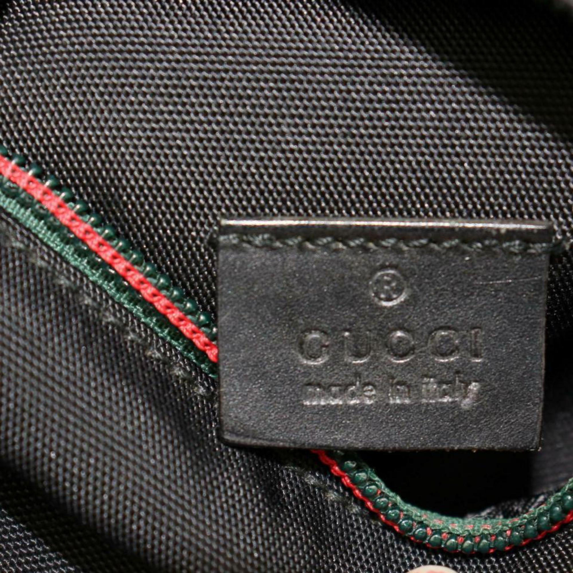 Gucci (Ultra Rare) Web Belt Fanny Pack Waist Pouch 870252 Black Cross Body Bag For Sale 8