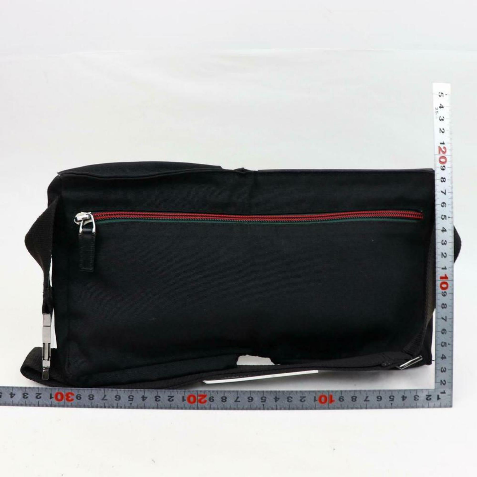 Gucci (Ultra Rare) Web Belt Fanny Pack Waist Pouch 870252 Black Cross Body Bag For Sale 1