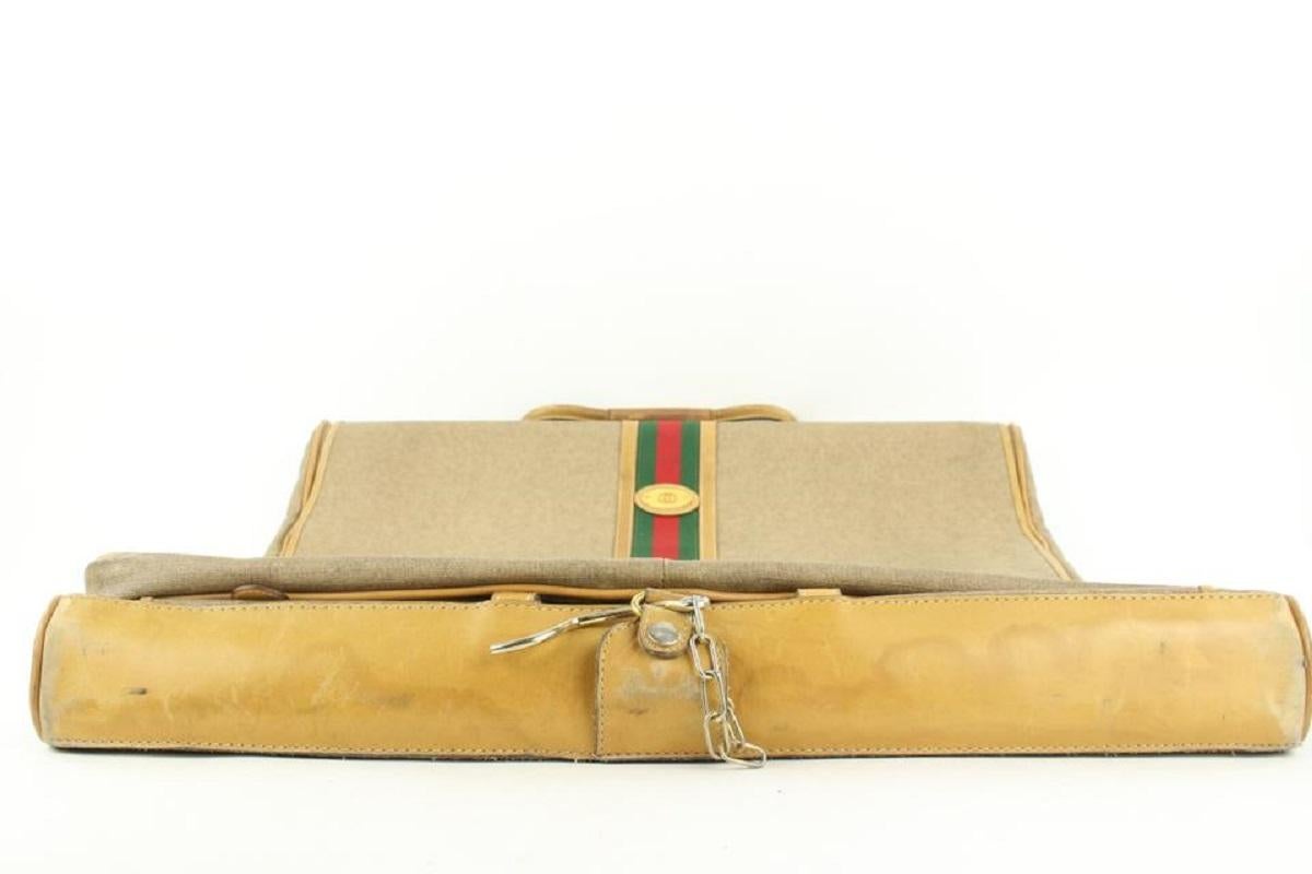 Gucci Ultra Rare XL Web Garment Cover Travel Bag Suitcase 123ggs23 1