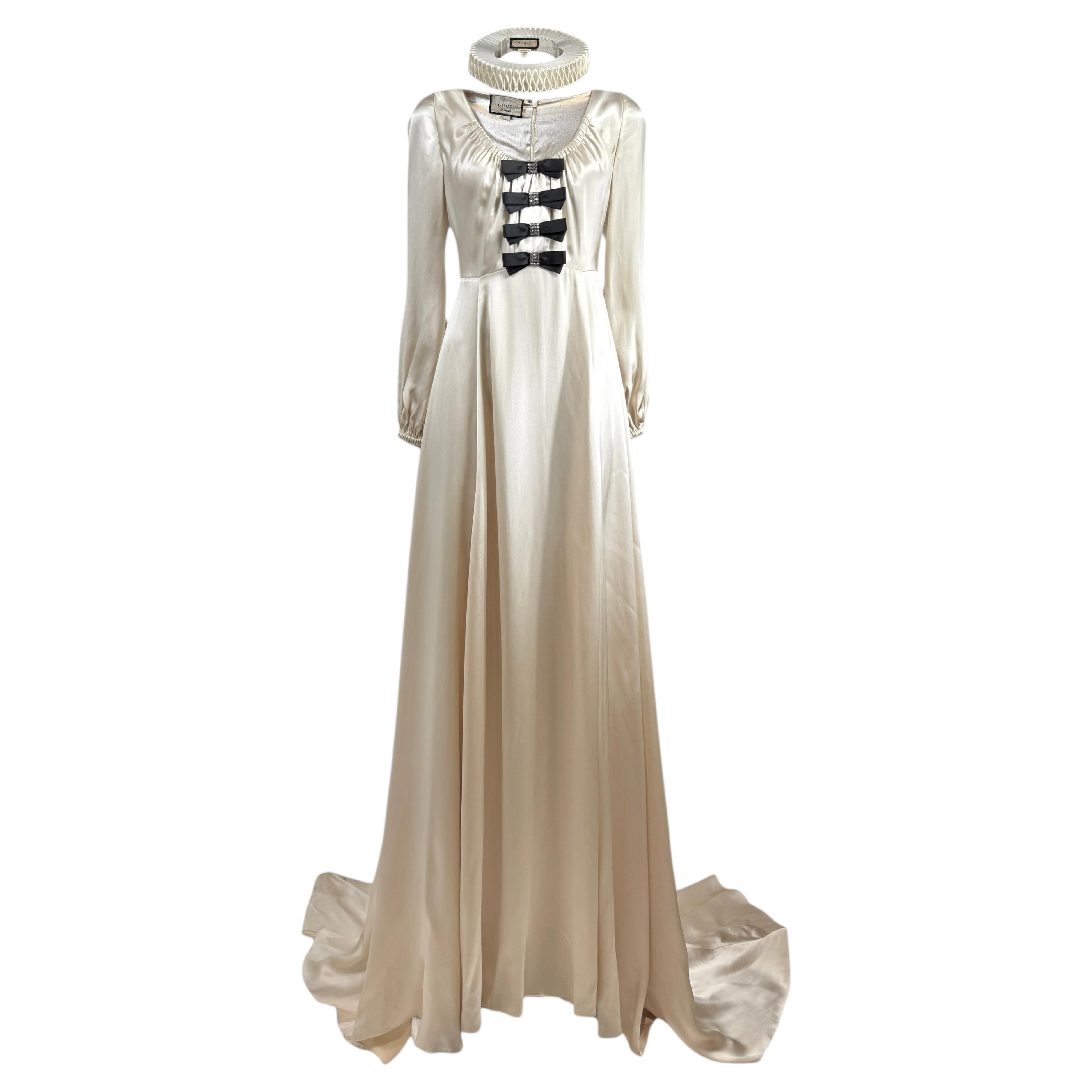 Gucci Unicum Alessandro Michele maxi collar dress