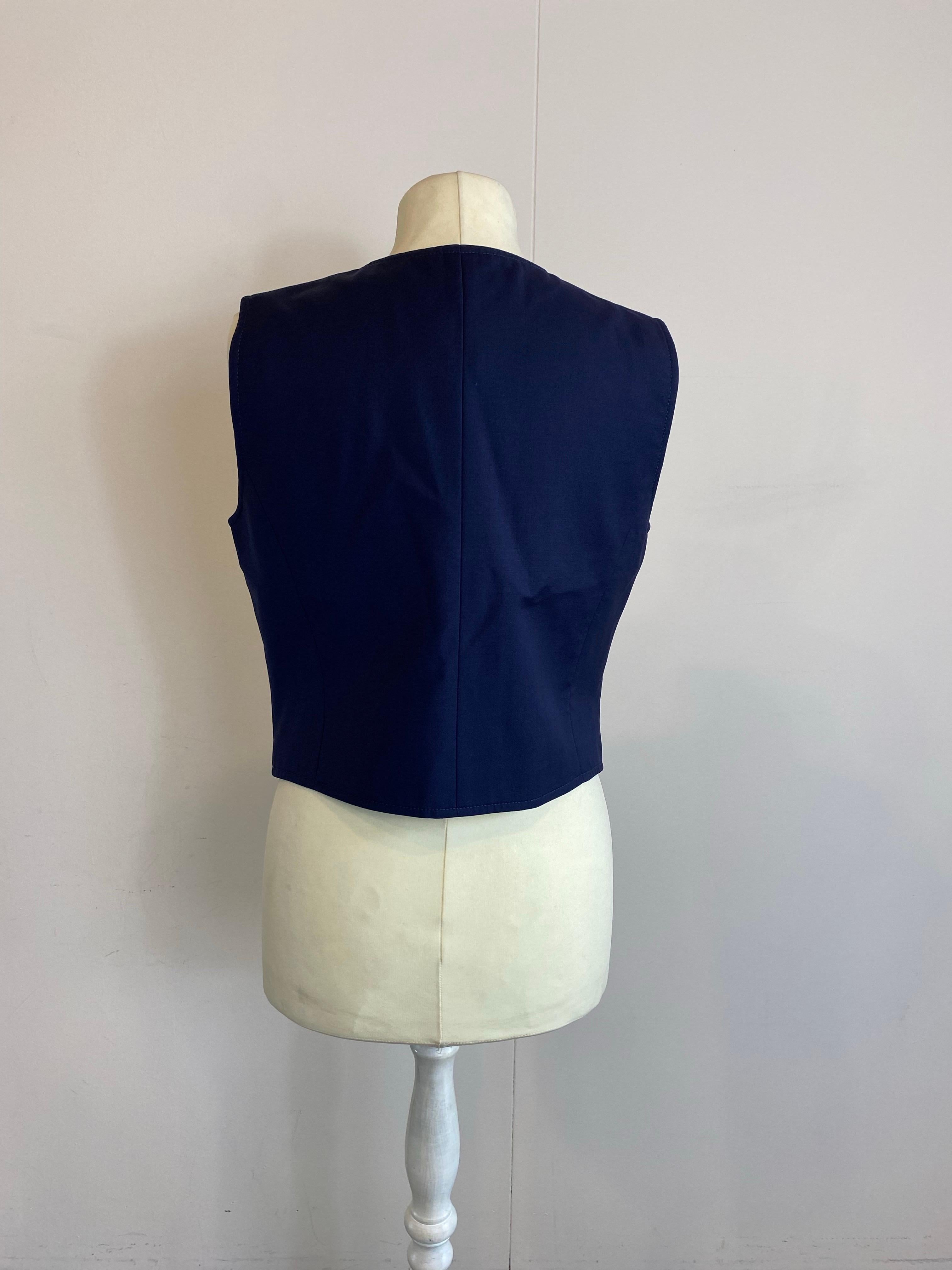 da uomo o donna Gilet blu con scollo a V Gucci Uniform in vendita