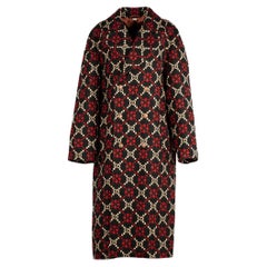 Gucci Unisex GG Diamant-Jacquard-Wollmantel 48 IT