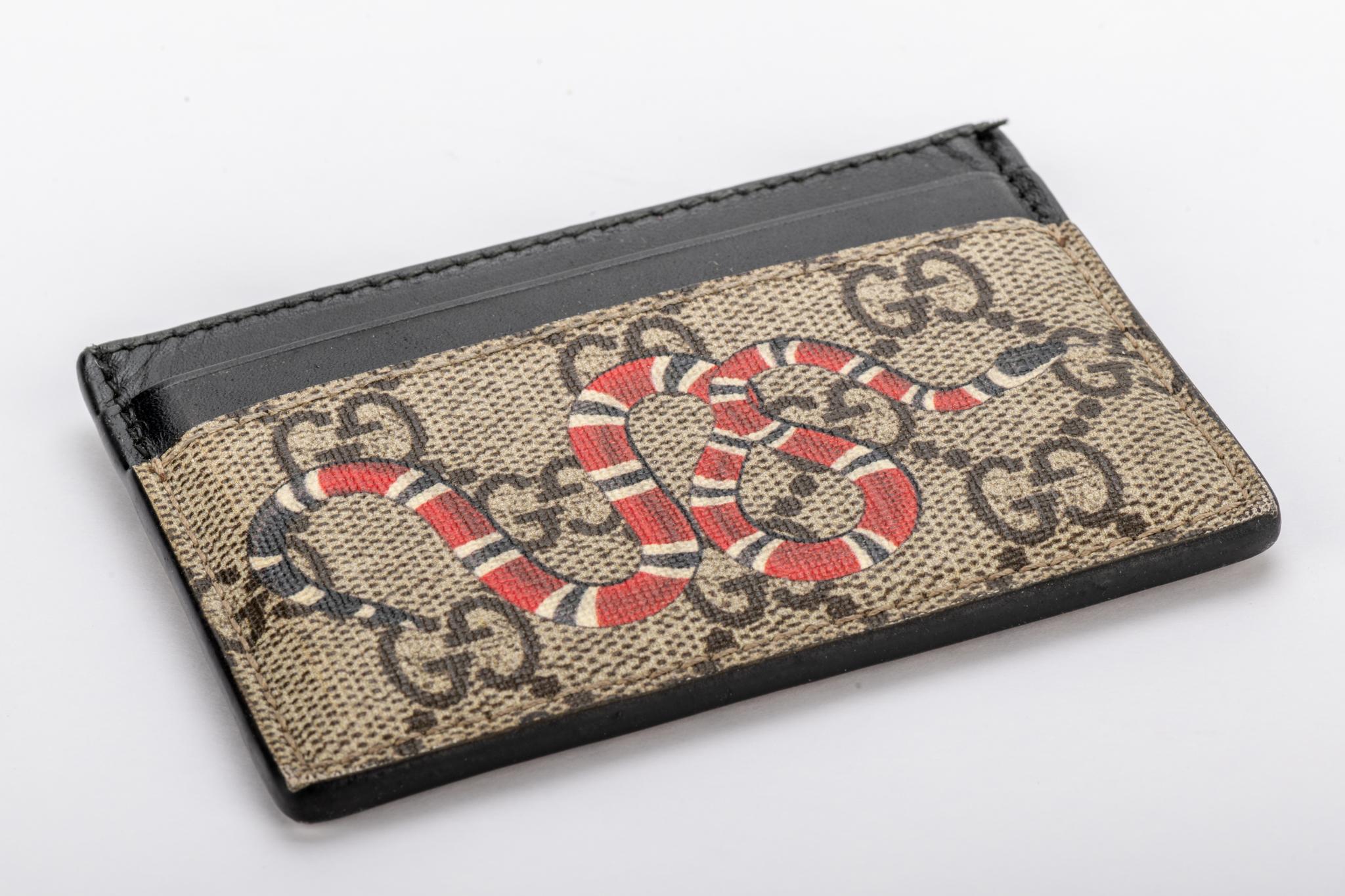 gucci snake card holder