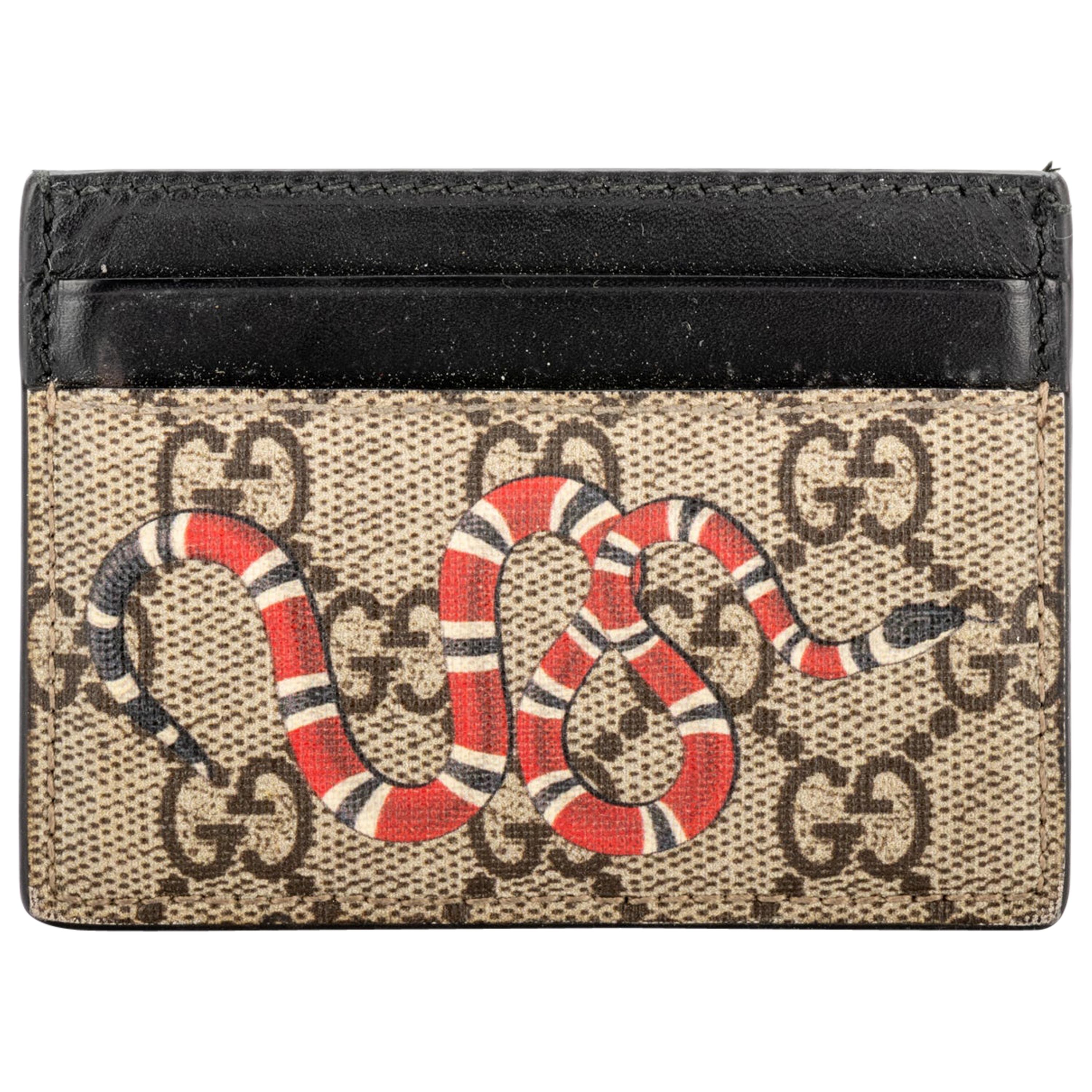 gucci card holder snake