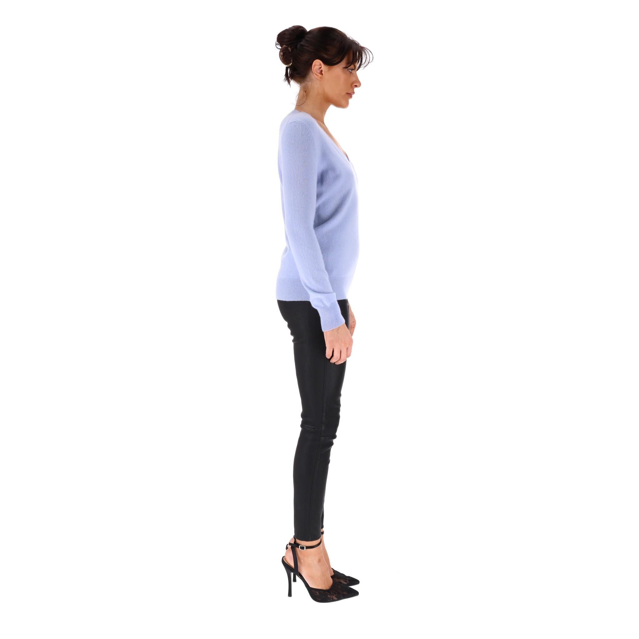 Purple Gucci V Neck Cashmere Jumper For Sale