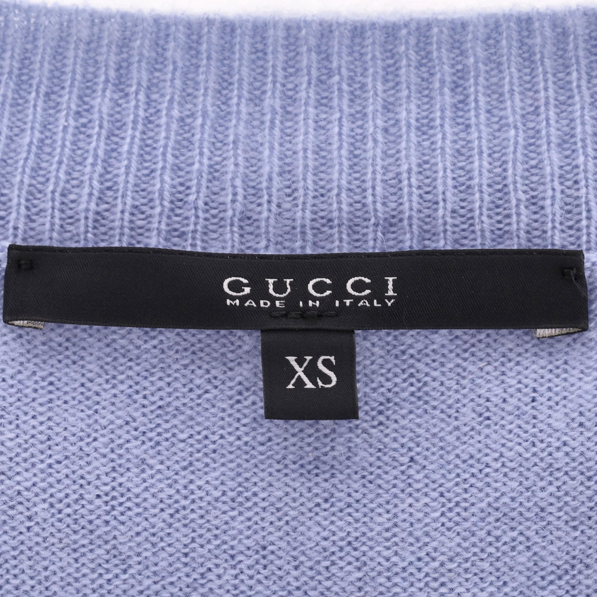 Gucci V Neck Cashmere Jumper For Sale 1