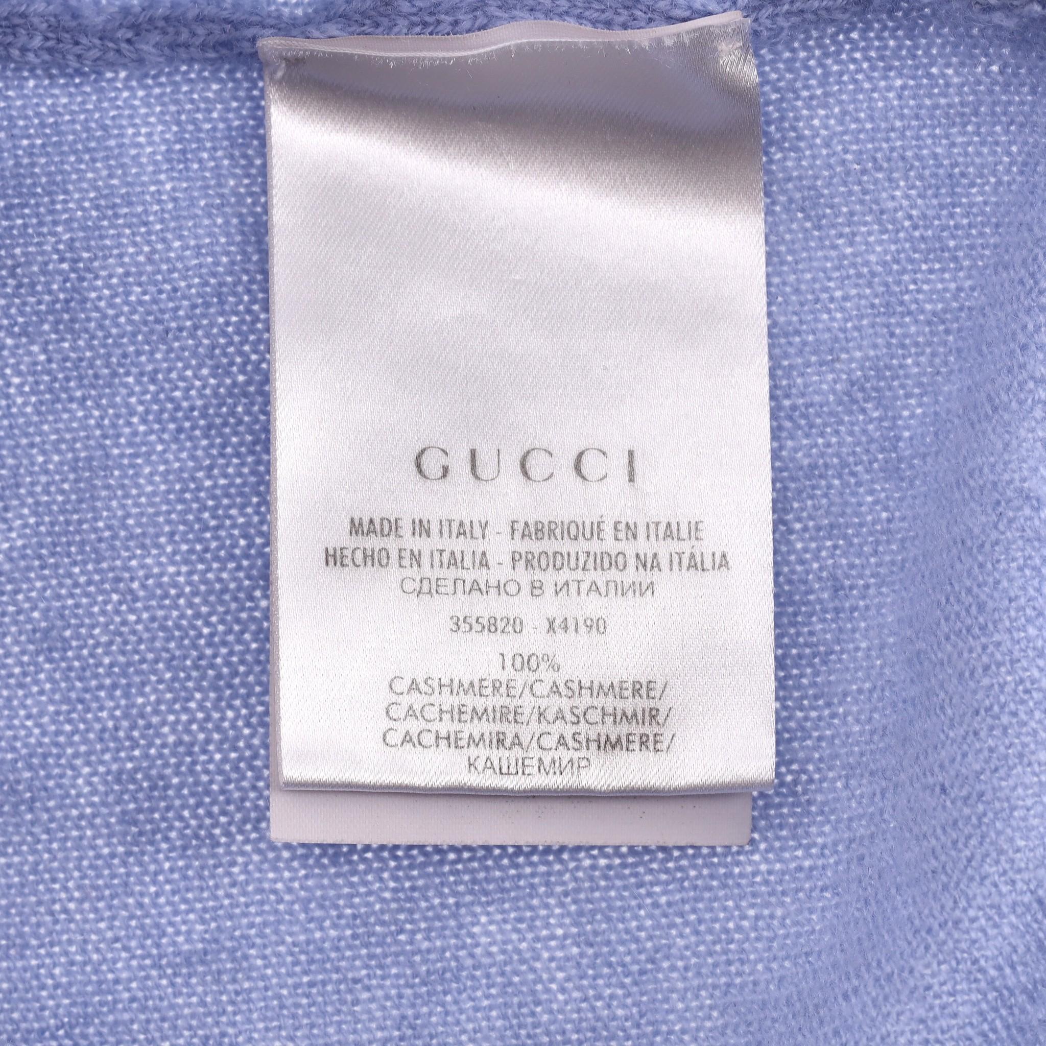 Gucci V Neck Cashmere Jumper For Sale 2