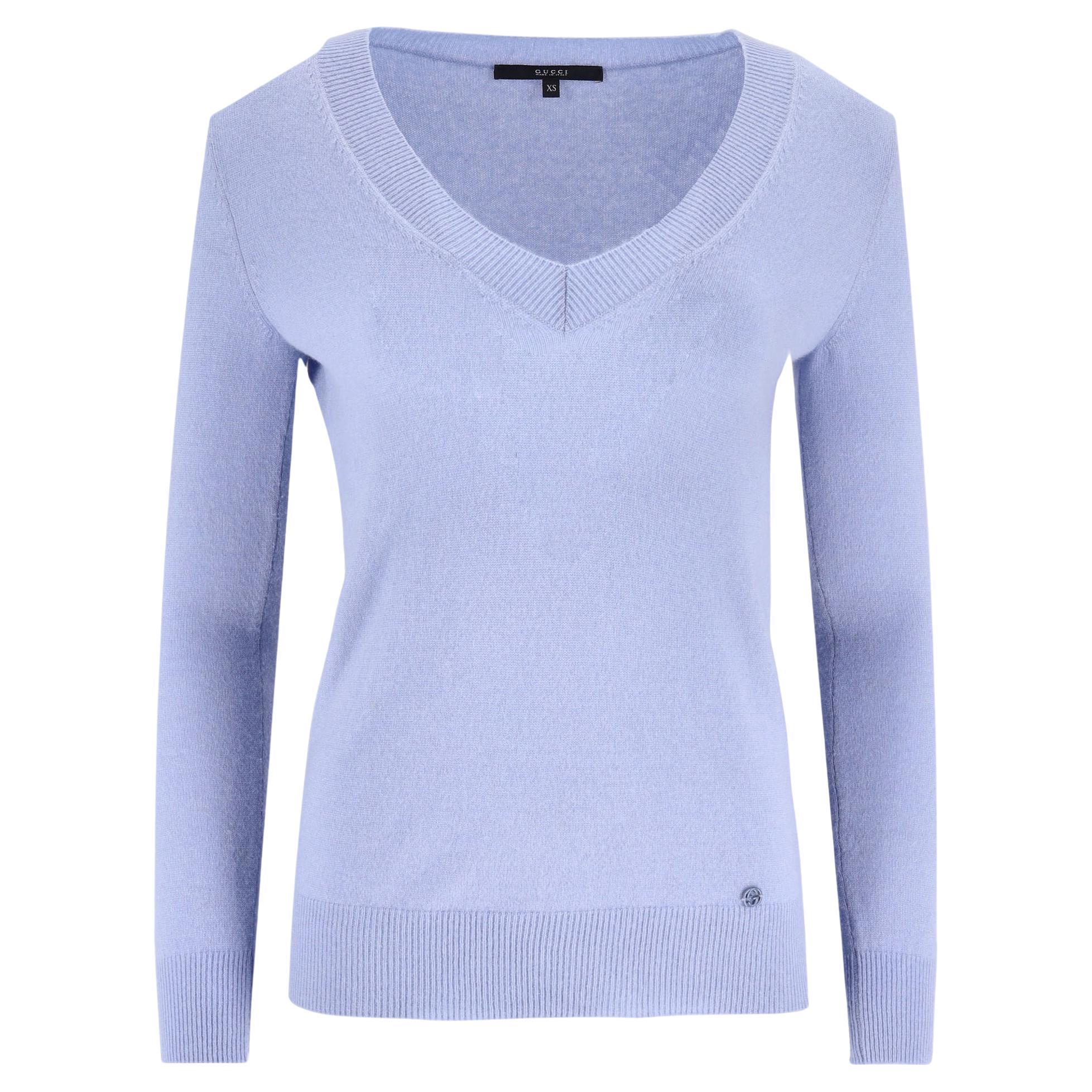 Gucci V Neck Cashmere Jumper For Sale
