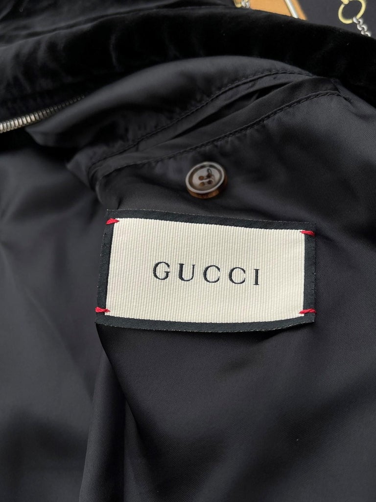 Gucci Velour Horsebit Track Jacket, Autumn Winter 2019. For Sale at 1stDibs