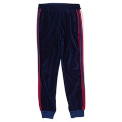 Used Gucci Velour Men Sweatpants Tracking Pants Size S, S284
