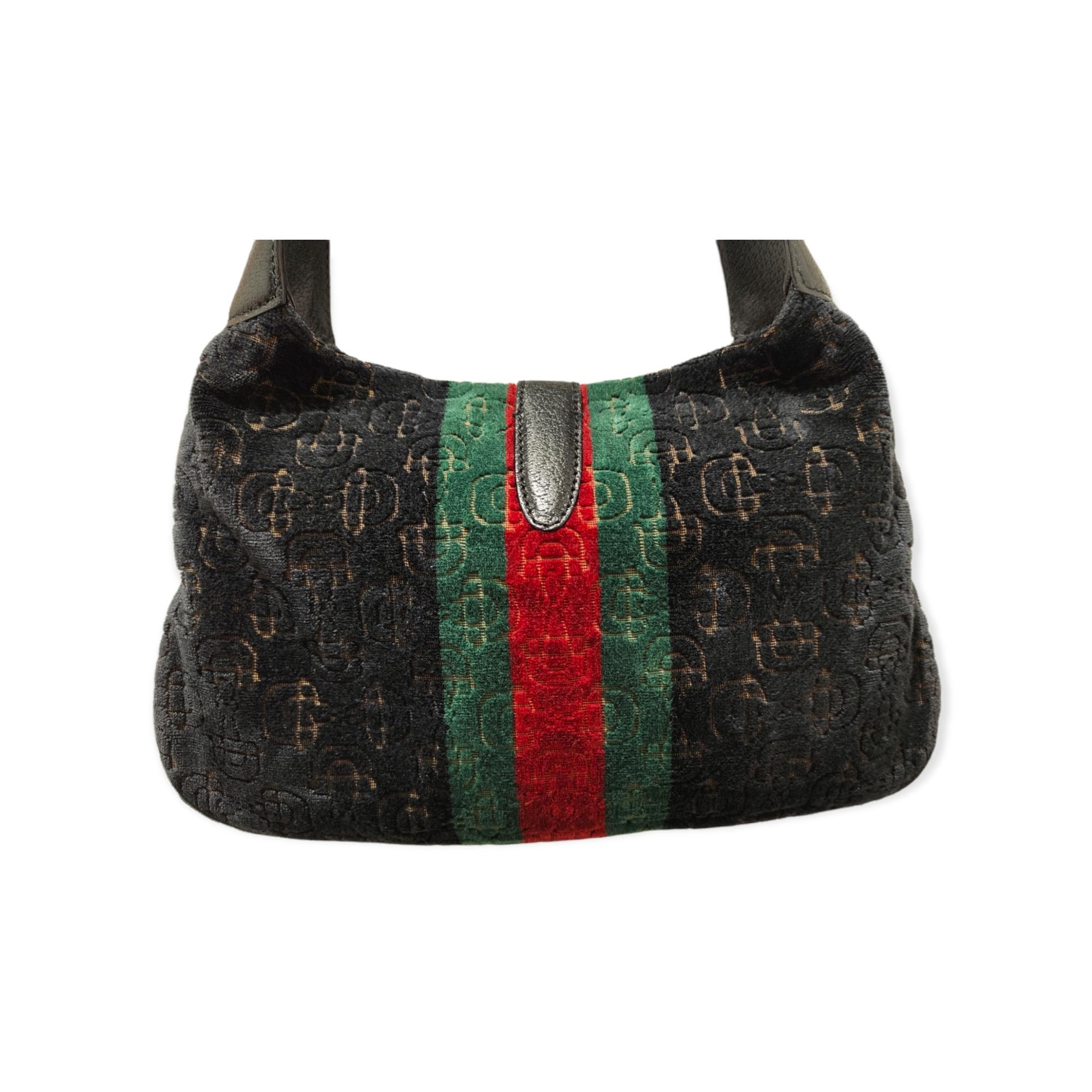 gucci velvet jackie bag