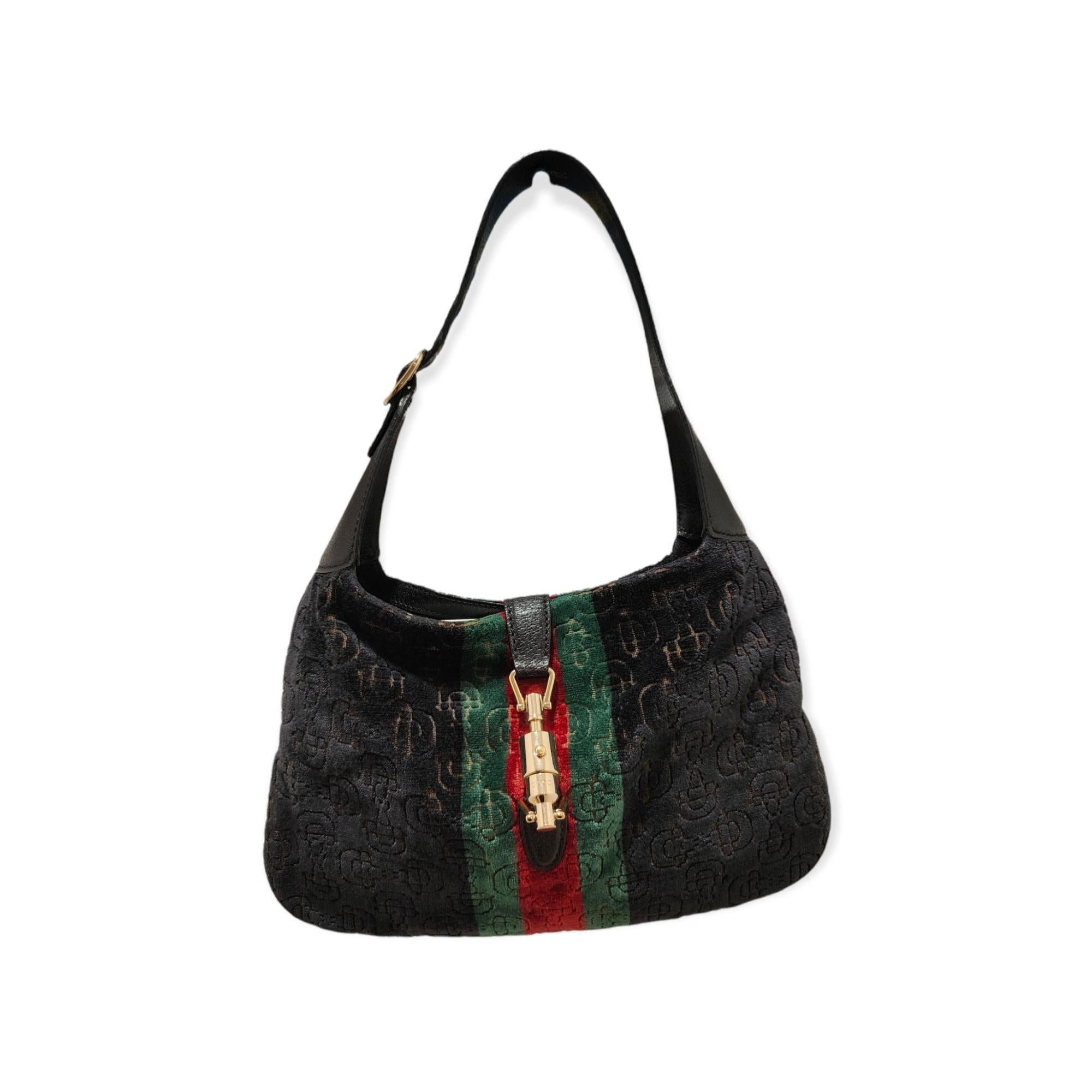 Women's or Men's Gucci velvet multicoloured Jackie shoulder bag