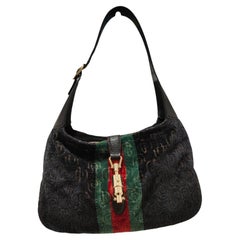 Gucci velvet multicoloured Jackie shoulder bag