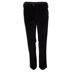 Gucci, velvet rib pantalon in black