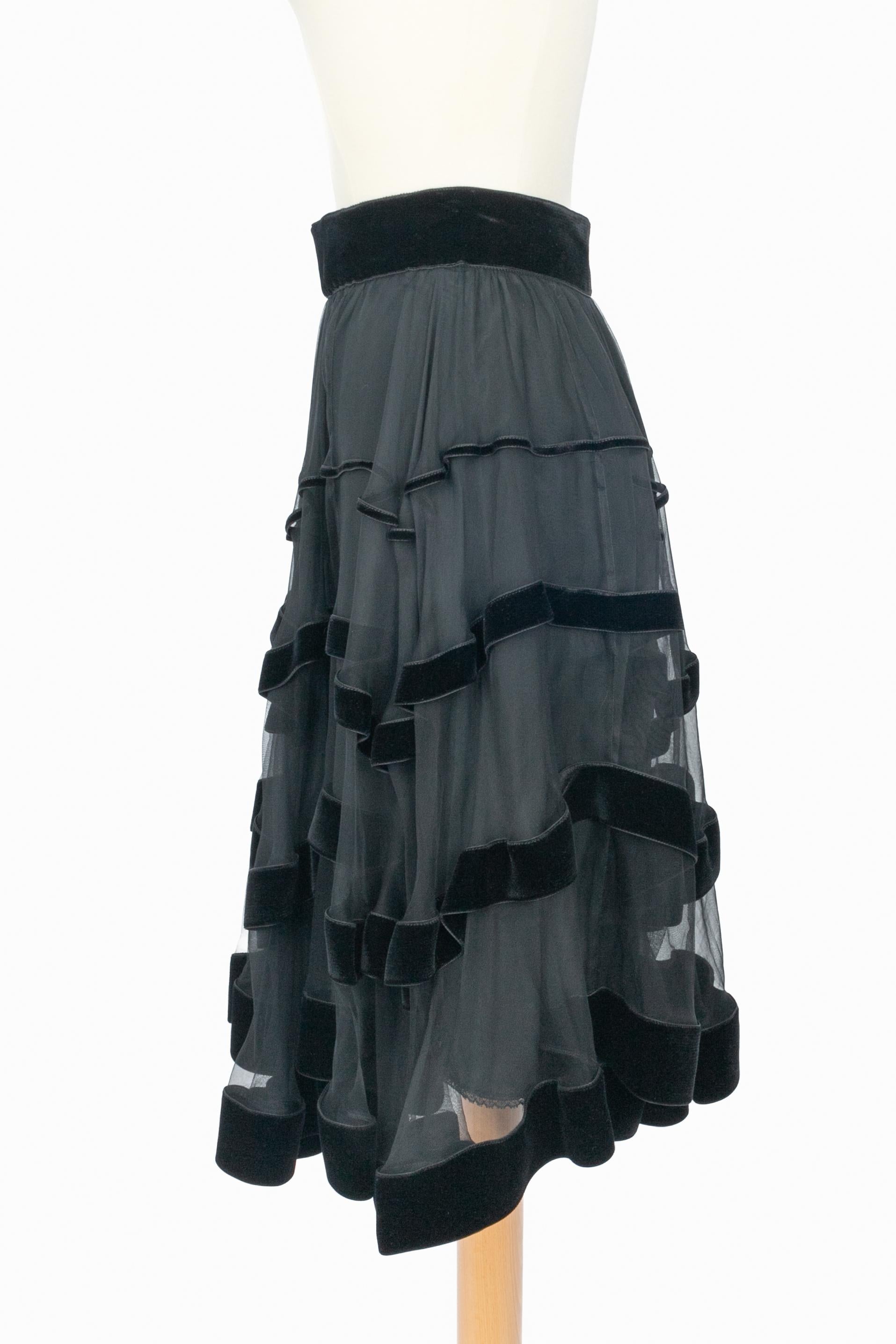 Falda de terciopelo Gucci en venta 2