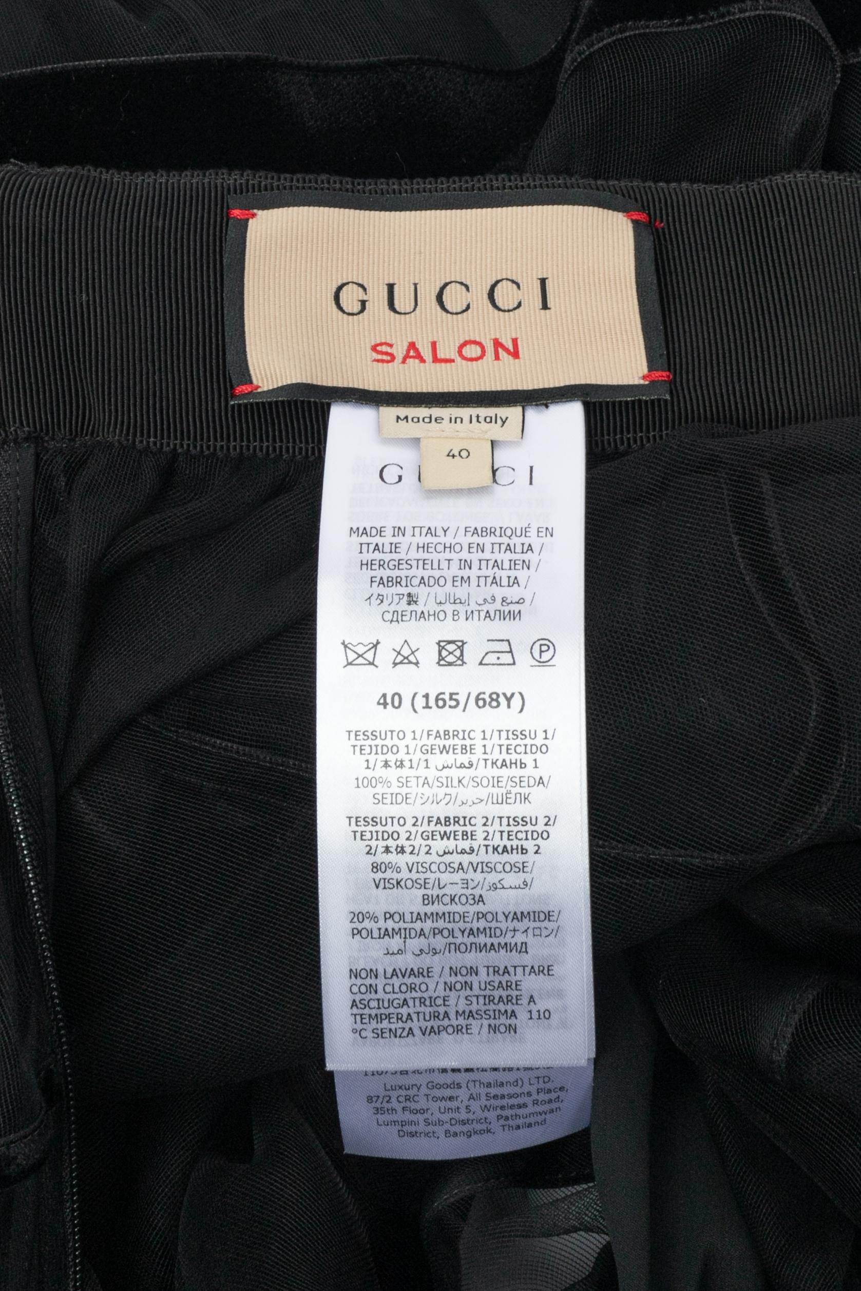 Falda de terciopelo Gucci en venta 3