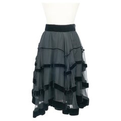 Falda de terciopelo Gucci