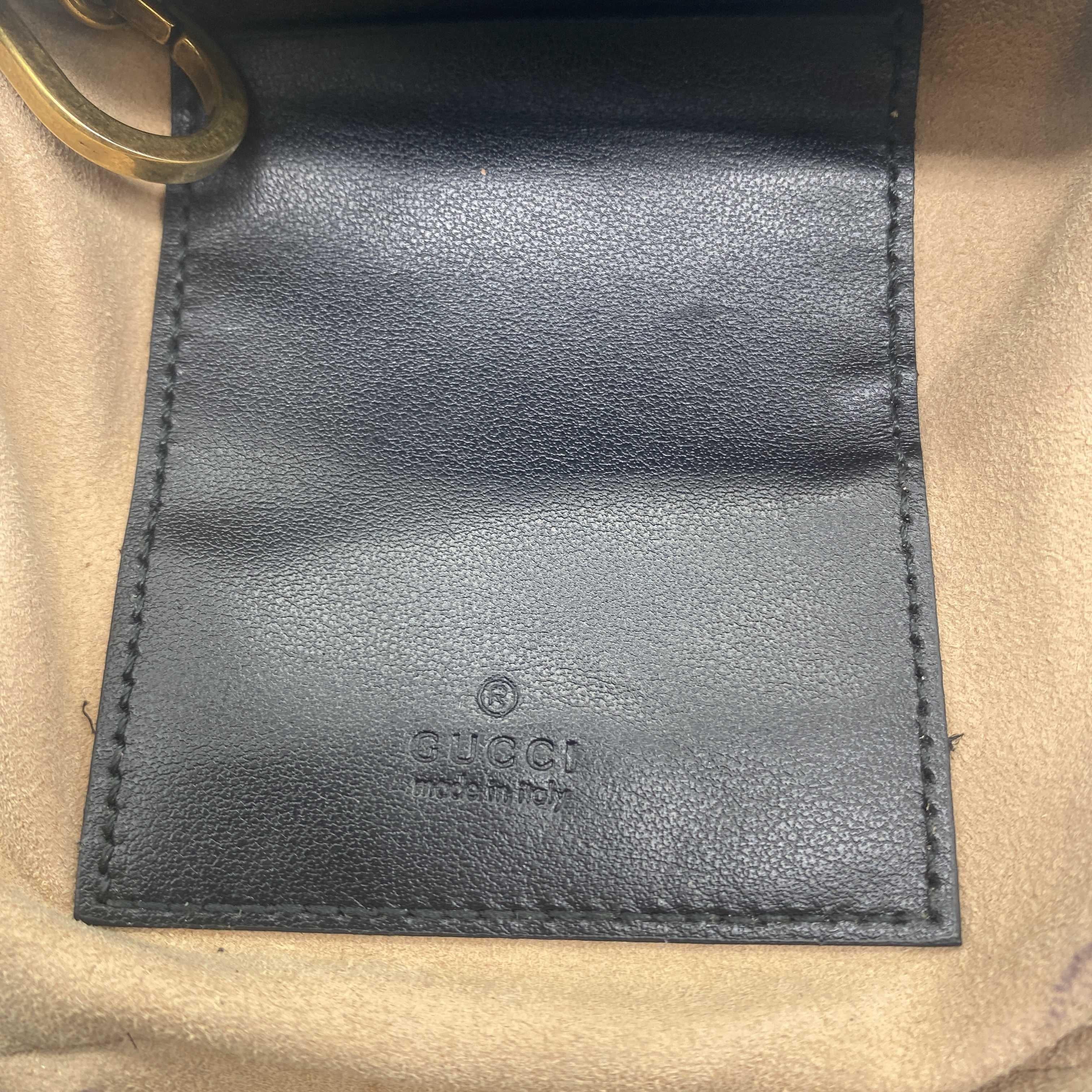 Gucci - Very Good - GG Marmont Bucket Bag Mini - Black - Handbag 4