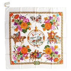 Vintage Gucci "Viaggi" Silk Scarf - '90s