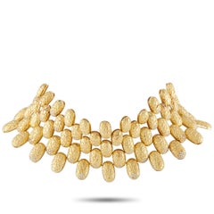 Gucci Vintage-Set aus 18-karätigem Gelbgold mit Diamanten (19,40 Karat): Halskette, Armband und Ohrringe