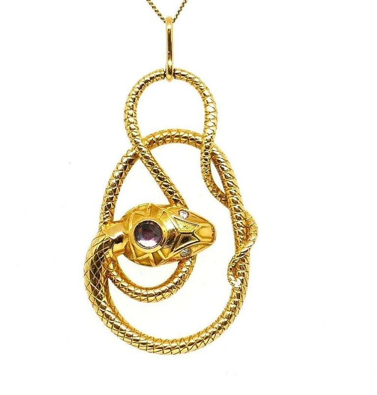 Gucci snake necklace clearance