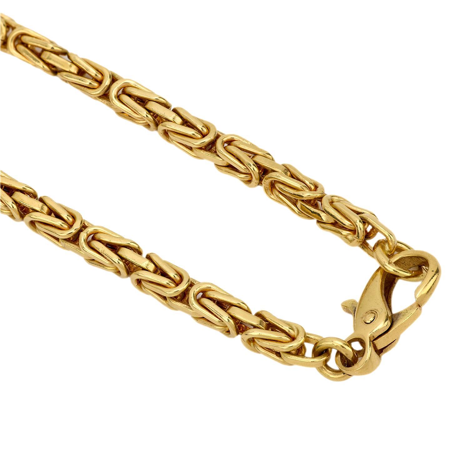 Donna Collana a catena Gucci vintage in oro giallo 18 carati in vendita