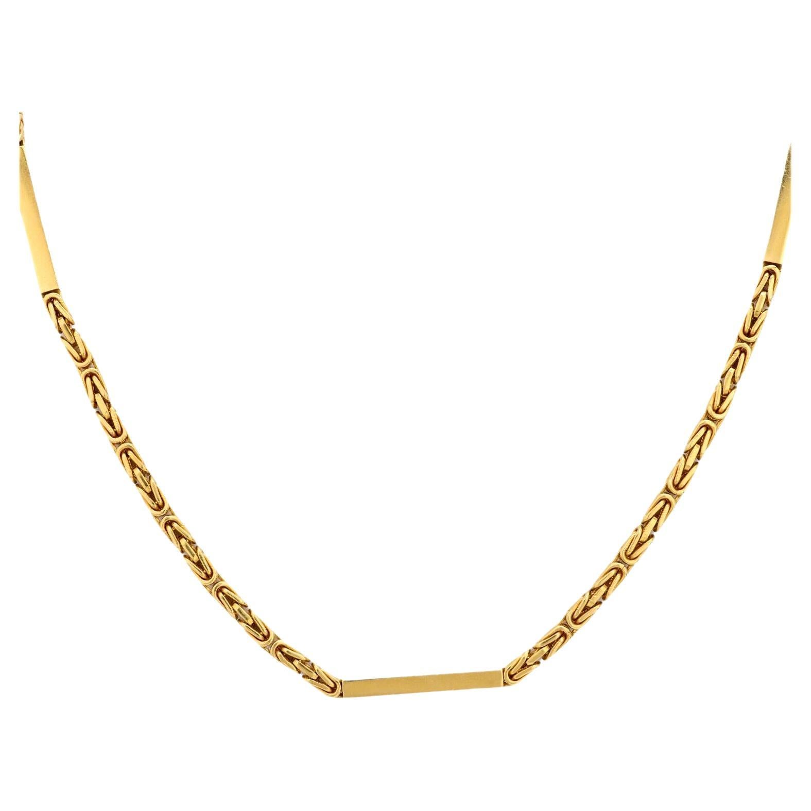 Collana a catena Gucci vintage in oro giallo 18 carati