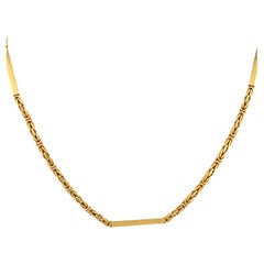 Collana a catena Gucci vintage in oro giallo 18 carati