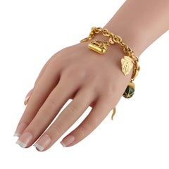 Bracelet à breloques Gucci Vintage en or jaune 18 carats GU17-060326