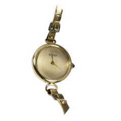 Gucci Vintage 1970s Yellow Gold ladies Bracelet Watch