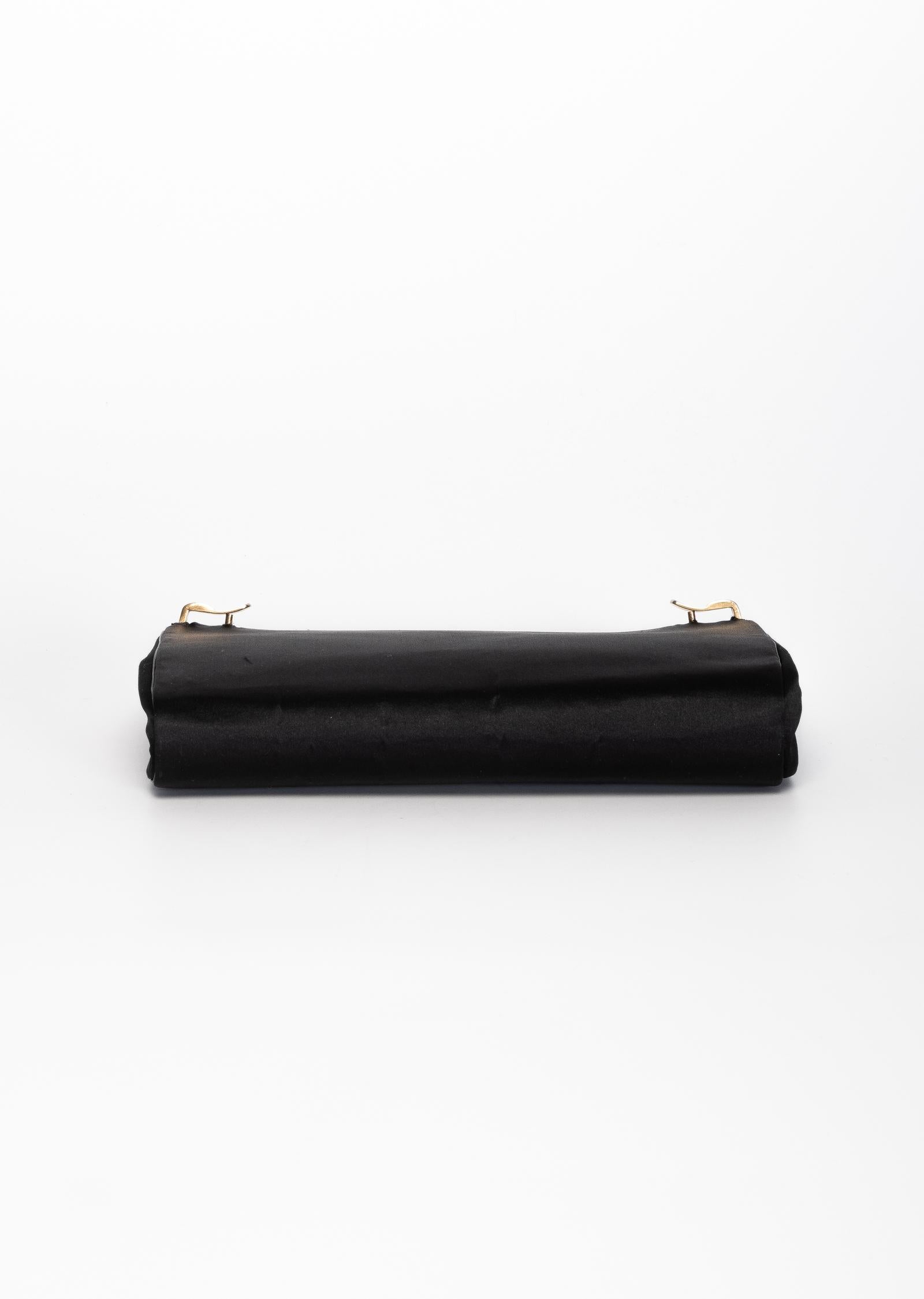 Gucci Vintage 1979 2N1 Schwarze Tages- bis Abendtasche aus Lackleder 4
