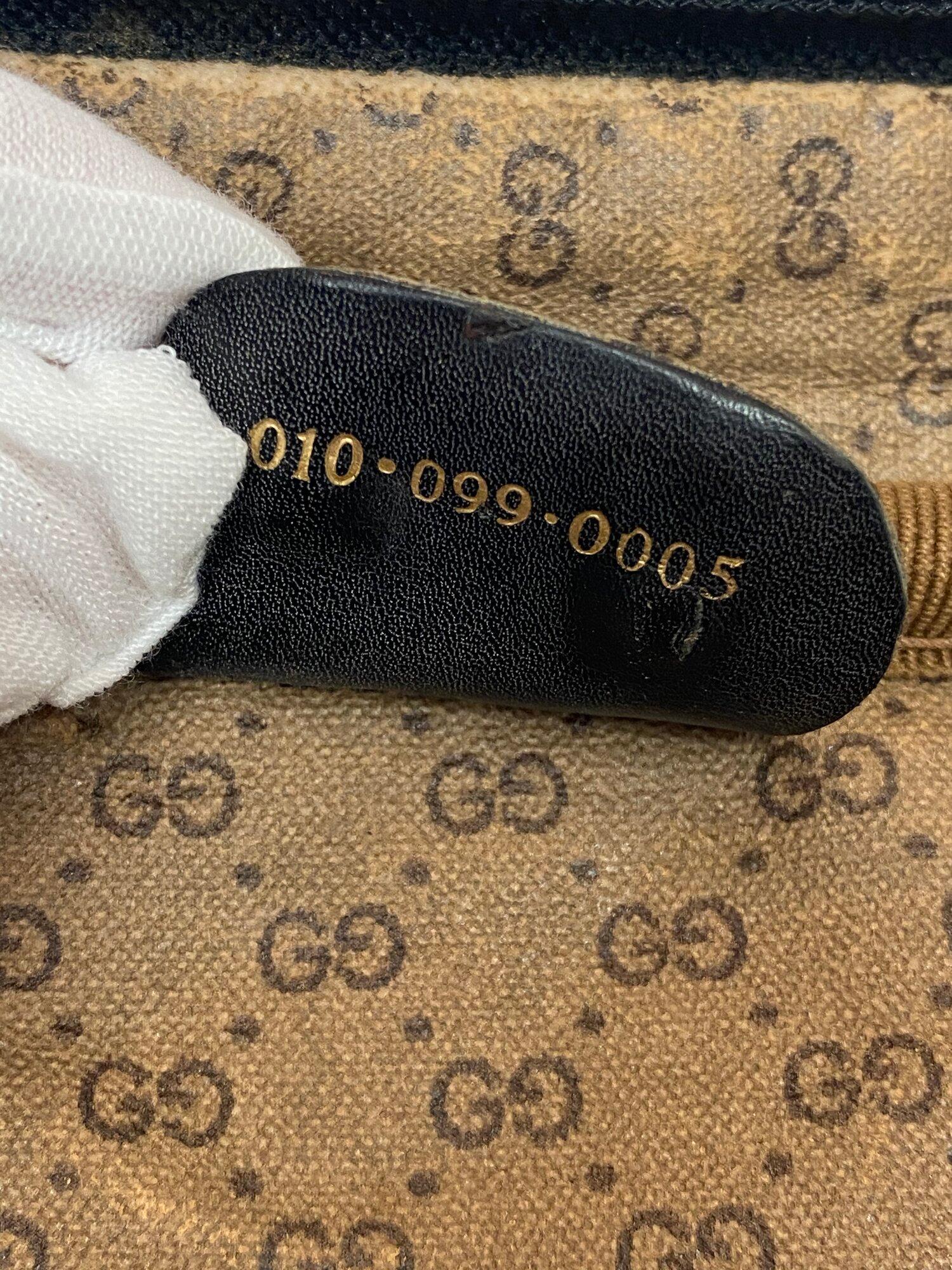 Maleta extragrande Gucci Vintage 1980's Sylvie Web de piel con cerradura 4